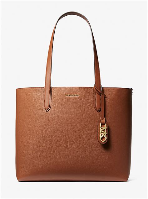 michael kors pebbled leather tote bag|Michael Kors eliza tote.